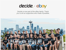 Tablet Screenshot of decide.com